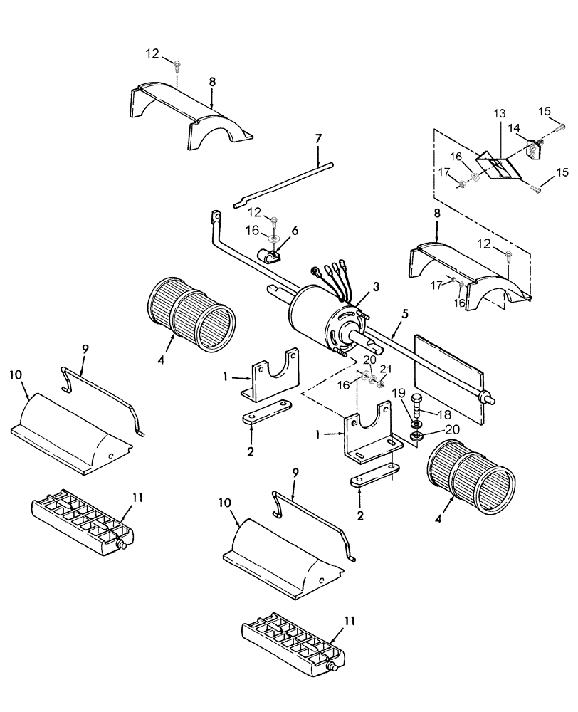 Схема запчастей Case IH WDX1002S - (06.12[2]) - BLOWER (06) - ELECTRICAL SYSTEMS