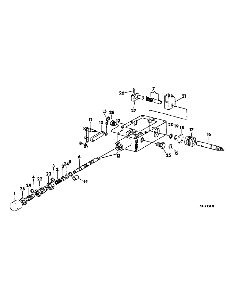 Схема запчастей Case IH 715 - (10-16) - HYDRAULICS, HYDRAULIC TRANSMISSION PUMP, CONTROL VALVE (07) - HYDRAULICS