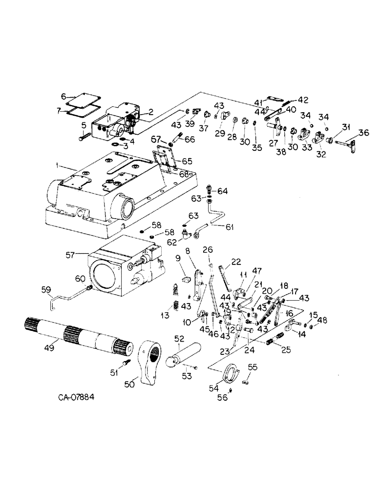 Схема запчастей Case IH 7488 - (10-41) - HYDRAULICS, HYDRAULIC DRAFT CONTROL (07) - HYDRAULICS