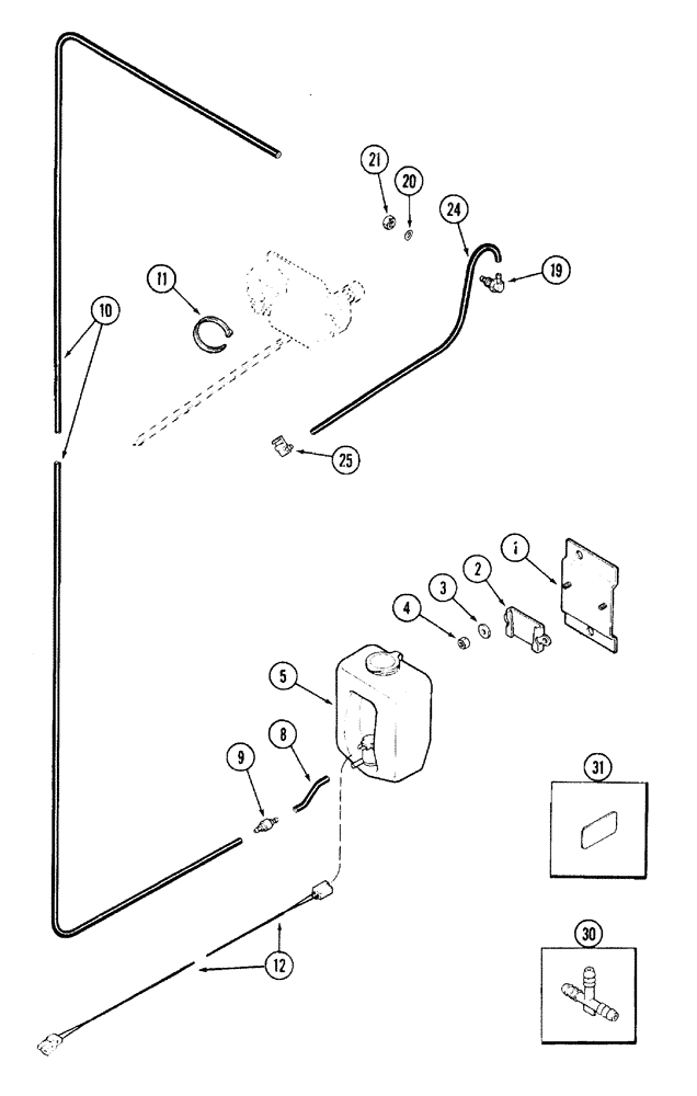 Схема запчастей Case IH 7210 - (4-050) - WINDSHIELD WASHER (04) - ELECTRICAL SYSTEMS