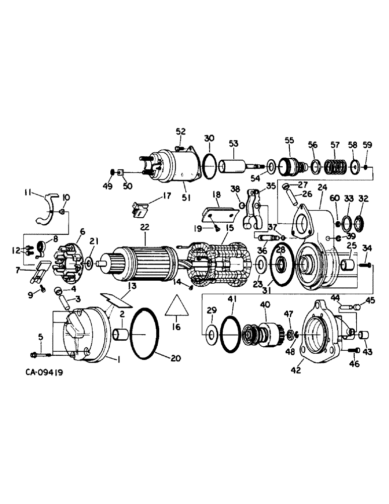 Схема запчастей Case IH 1470 - (08-27) - ELECTRICAL, CRANKING MOTOR, DELCO REMY, HEAVY DUTY SEALED (06) - ELECTRICAL