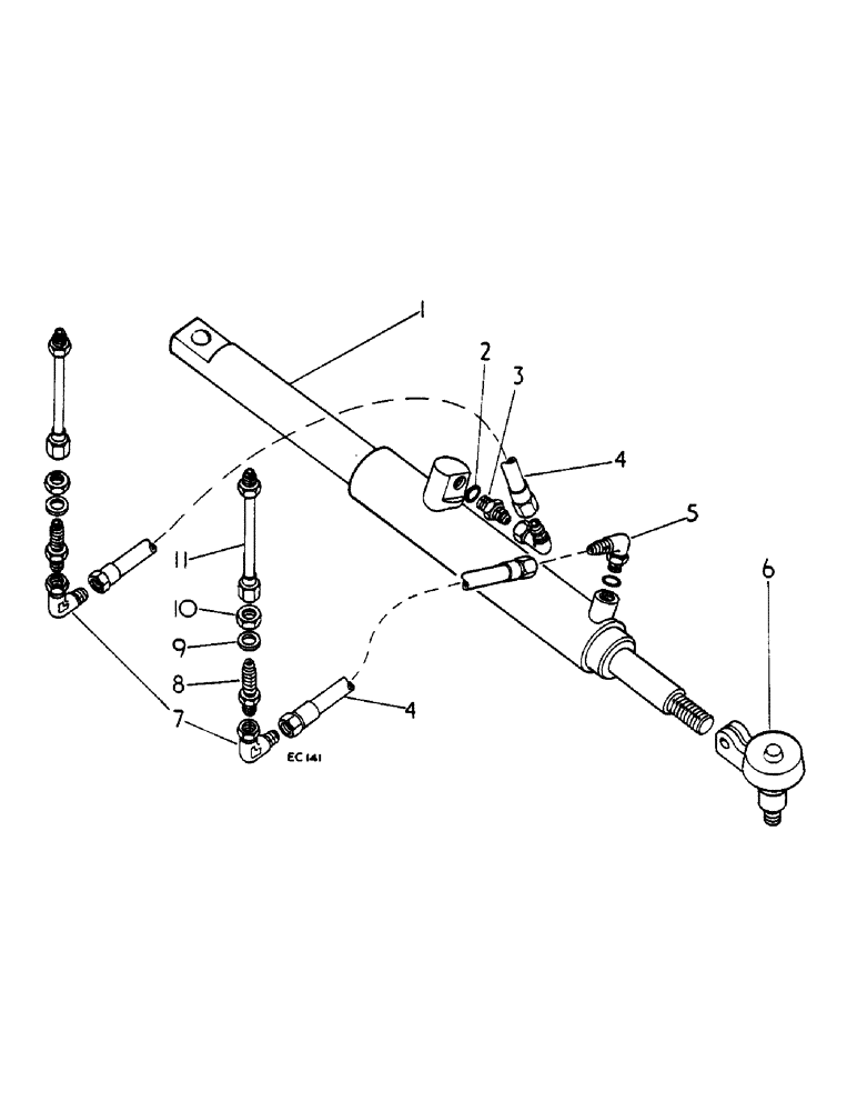 Схема запчастей Case IH 484 - (0A12-2) - POWER STEERING TUBES AND HOSES - FOR USE WITH CAMERON GARDNER LOADER (07) - HYDRAULICS