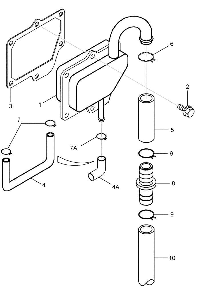 Схема запчастей Case IH MX230 - (02-32) - CRANKCASE, BREATHER, MX210 AND MX230, BSN JAZ132841 (02) - ENGINE