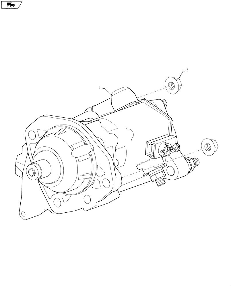 Схема запчастей Case IH 7130 - (55.201.06) - STARTER ASSY (55) - ELECTRICAL SYSTEMS