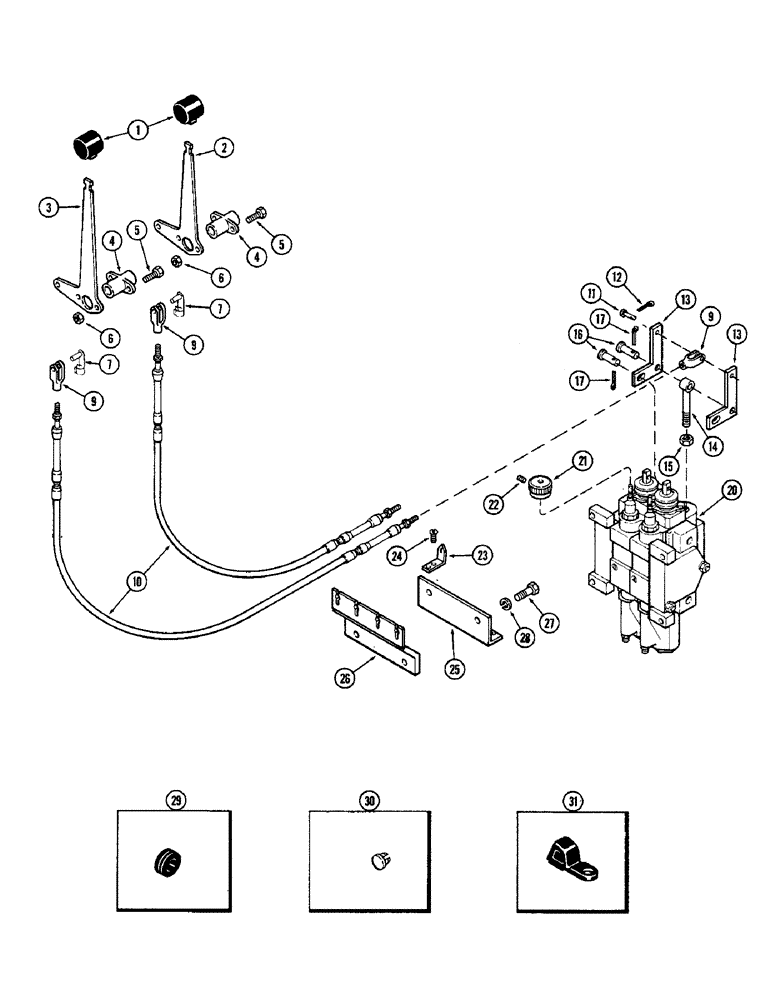 Схема запчастей Case IH 2590 - (8-272) - REMOTE HYDRAULIC CONTROLS (08) - HYDRAULICS