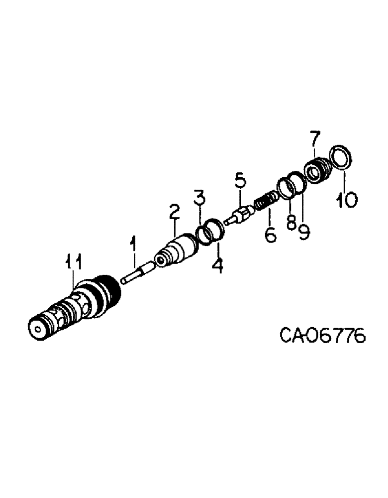 Схема запчастей Case IH 3488 - (10-17) - HYDRAULICS, DROP VALVE ASSY (07) - HYDRAULICS