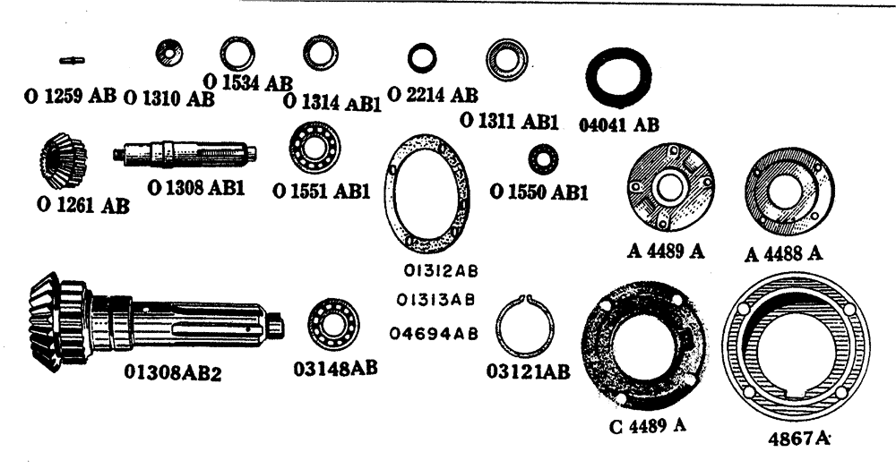 Схема запчастей Case IH L-SERIES - (041) - CLUTCH SHAFT (06) - POWER TRAIN