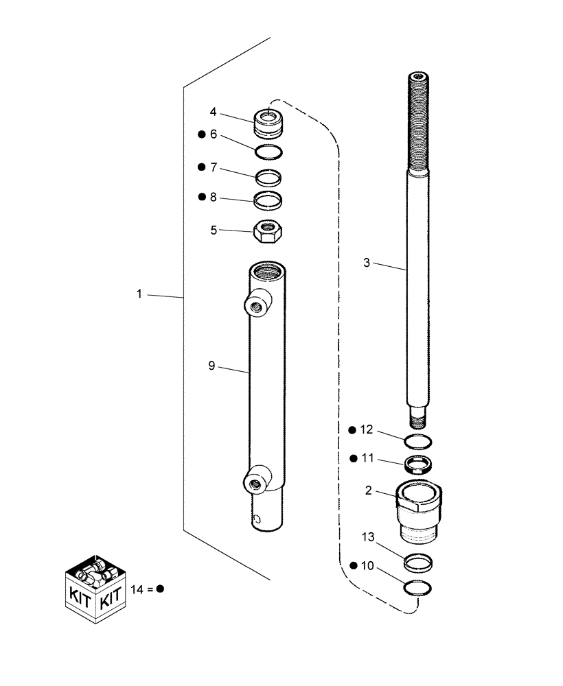 Схема запчастей Case IH 2020 - (20.07B[3]) - REEL LIFT MASTER CYLINDER, PIN CBJ021301 AND AFTER (35) - HYDRAULIC SYSTEMS