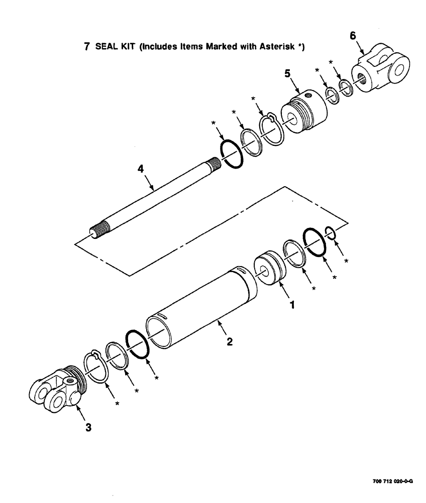 Схема запчастей Case IH 8870 - (08-38) - HYDRAULIC CYLINDER ASSEMBLY - RIGHT (35) - HYDRAULIC SYSTEMS