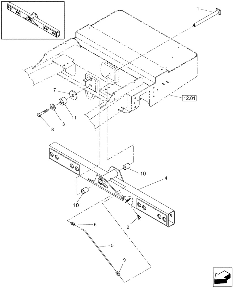 Схема запчастей Case IH WD2303 - (05.01) - REAR AXLE (05) - REAR AXLE