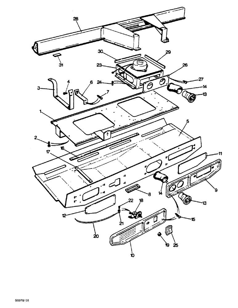 Схема запчастей Case IH 1210 - (9-100) - CAB HEATER AND VENTILATOR SYSTEM, 1210Q AND 1212Q TRACTORS WITH SERIAL NUMBERS PRIOR TO 11158600 (09) - CHASSIS/ATTACHMENTS