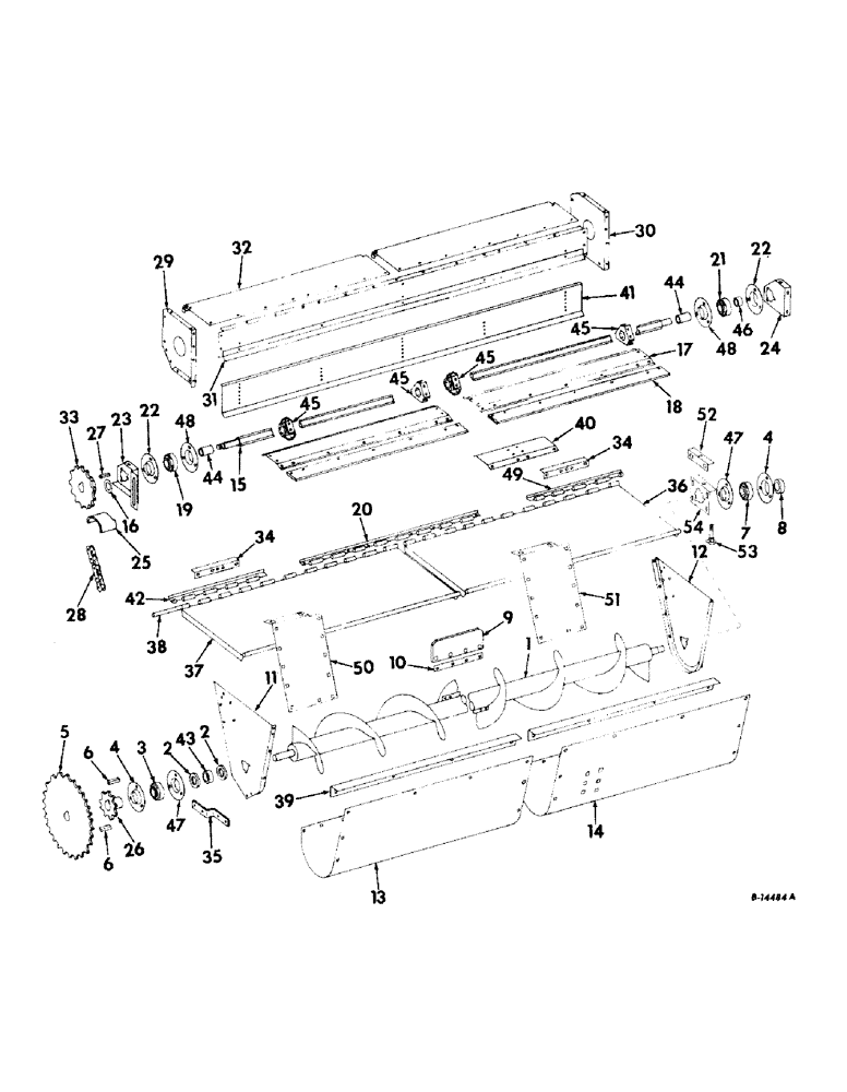 Схема запчастей Case IH 327WN - (H-06) - AUGER, BEATER AND DRIVE (58) - ATTACHMENTS/HEADERS