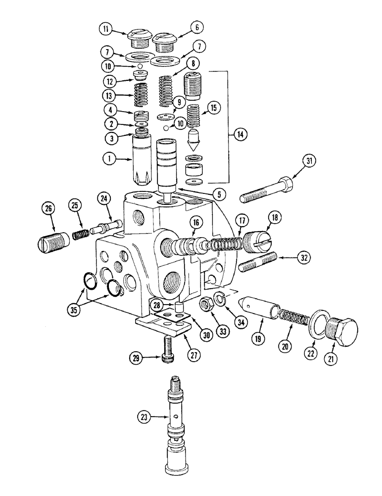 Схема запчастей Case IH 1494 - (8-306) - SELECTAMATIC CONTROL VALVE (08) - HYDRAULICS