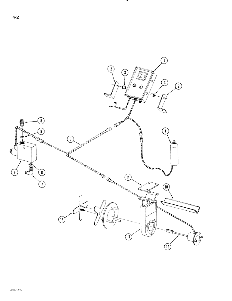 Схема запчастей Case IH 475 - (4-2) - MEMORY DEPTH CONTROL (04) - ELECTRICAL SYSTEMS