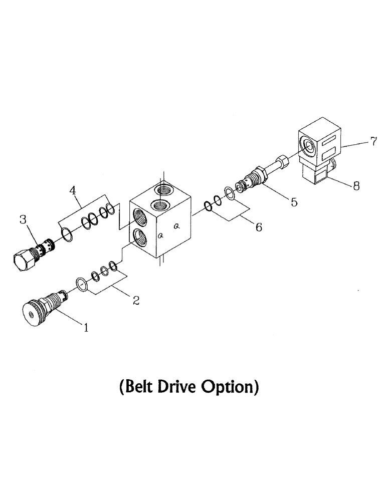 Схема запчастей Case IH AUSTOFT - (B01-05) - HYDRAULIC VALVE, BELT DRIVE OPTION Hydraulic Components & Circuits