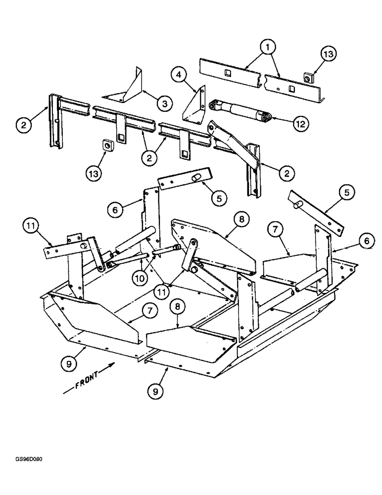 Схема запчастей Case IH 1400 - (9A-16) - BOLL BOX AND CYLINDER (13) - PICKING SYSTEM