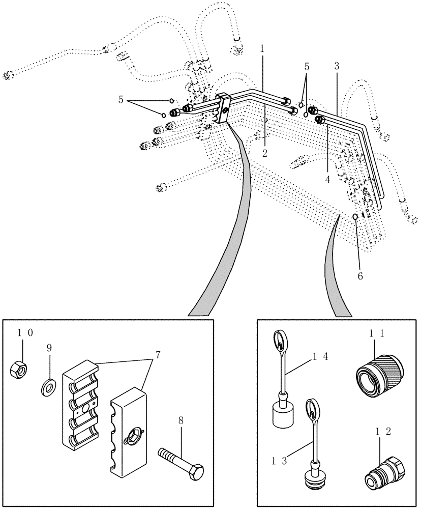 Схема запчастей Case IH LX252 - (08-03) - HYDRAULICS - AUXILIARY (08) - HYDRAULICS