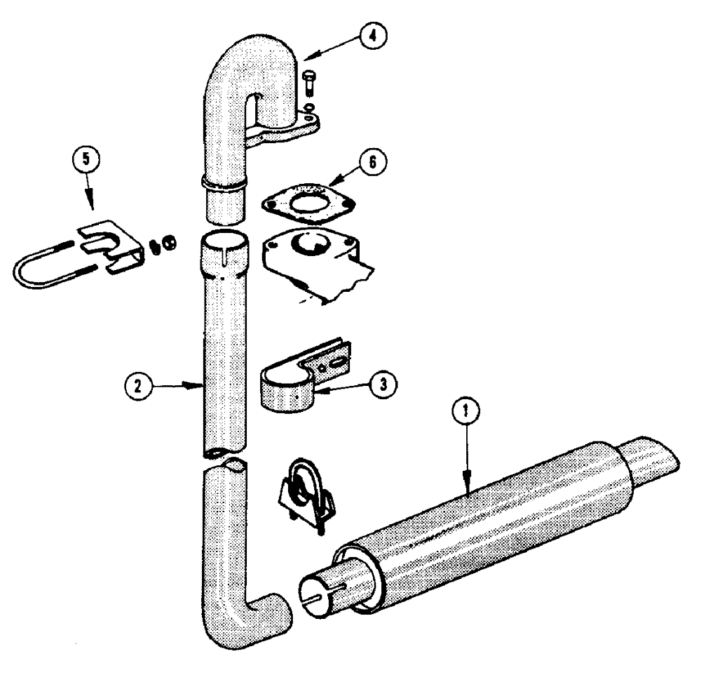 Схема запчастей Case IH 1150 - (110) - MUFFLER, GASOLINE ENGINE (10) - ENGINE