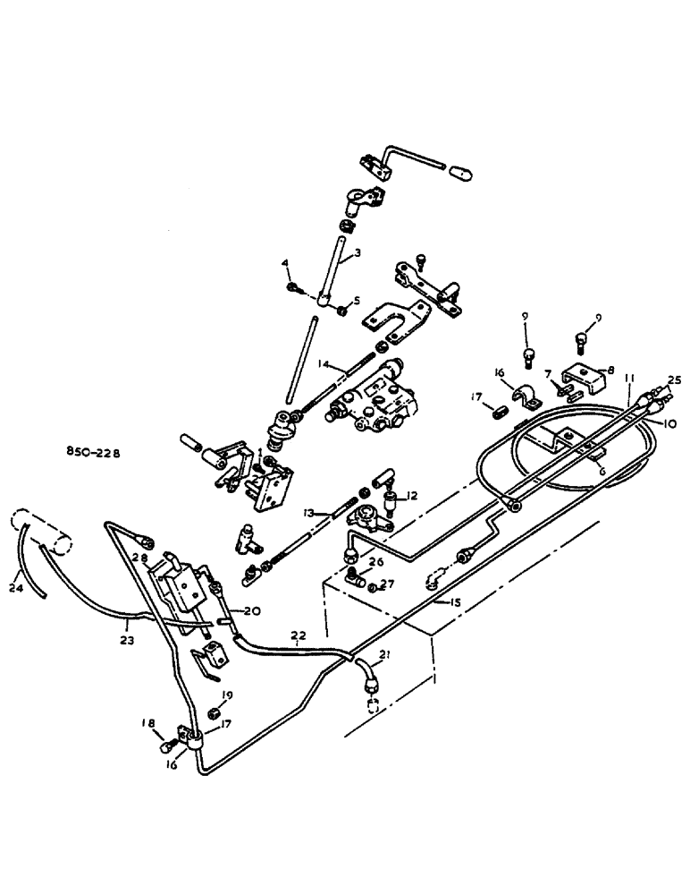 Схема запчастей Case IH 268 - (07-115) - TRANSMISSION CONTROLS, HYDRO DE-LUXE CAB (04) - Drive Train