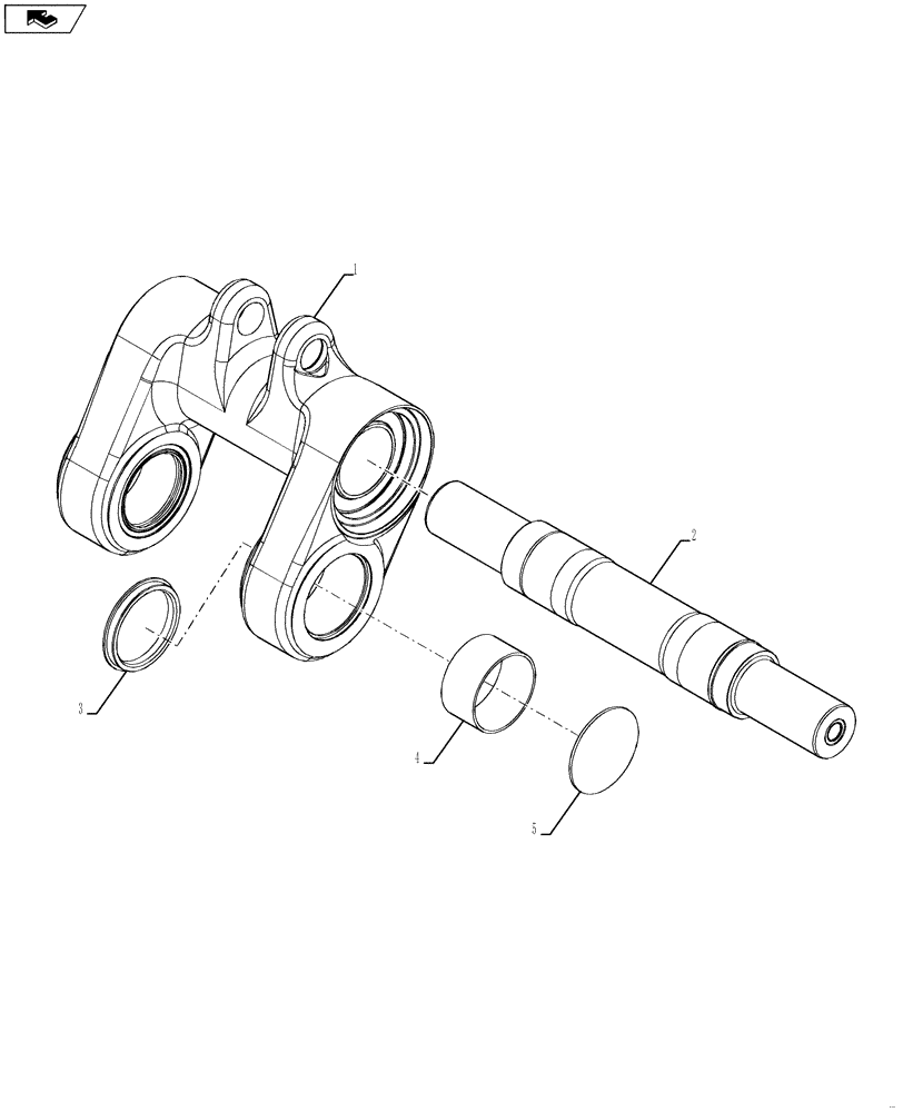 Схема запчастей Case IH 7120 - (48.134.09) - PIVOT ASSEMBLY FRONT AXLE (48) - TRACKS & TRACK SUSPENSION