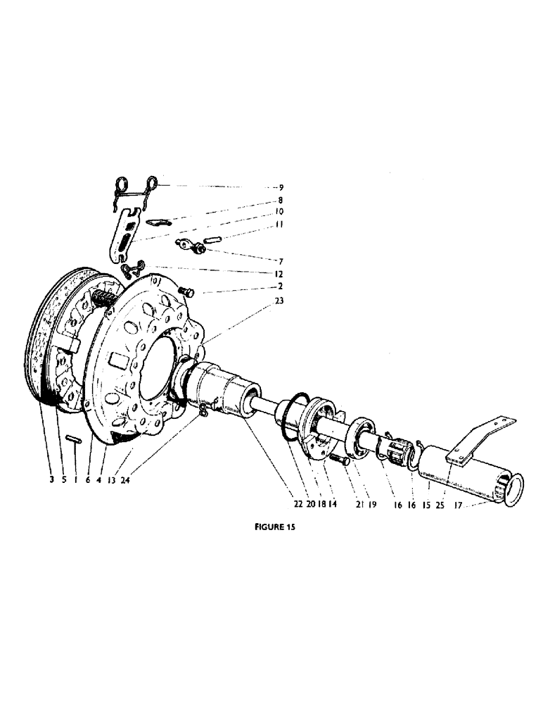 Схема запчастей Case IH 880F - (24) - SINGLE CLUTCH, 880/F, NON-LIVEDRIVE MODELS (03.1) - CLUTCH