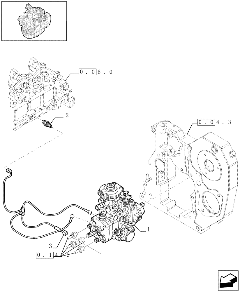 Схема запчастей Case IH F4GE9484A J602 - (0.14.0[01]) - INJECTION PUMP (504207867) 