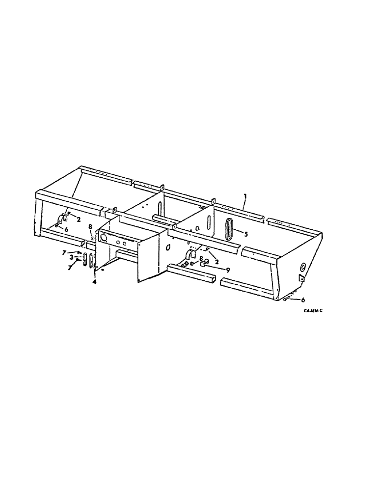 Схема запчастей Case IH 400 - (A-005) - MAIN FRAME AND STORAGE LINKS 