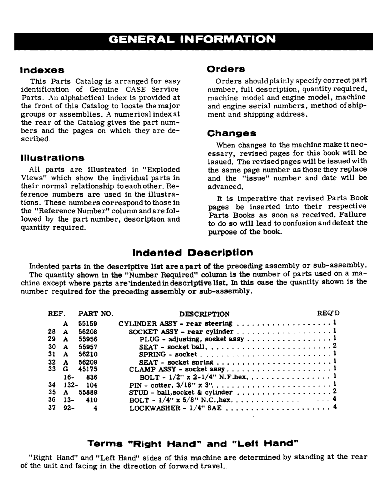 Схема запчастей Case IH 430 - (001A) - GENERAL INFORMATION (00) - PICTORIAL INDEX