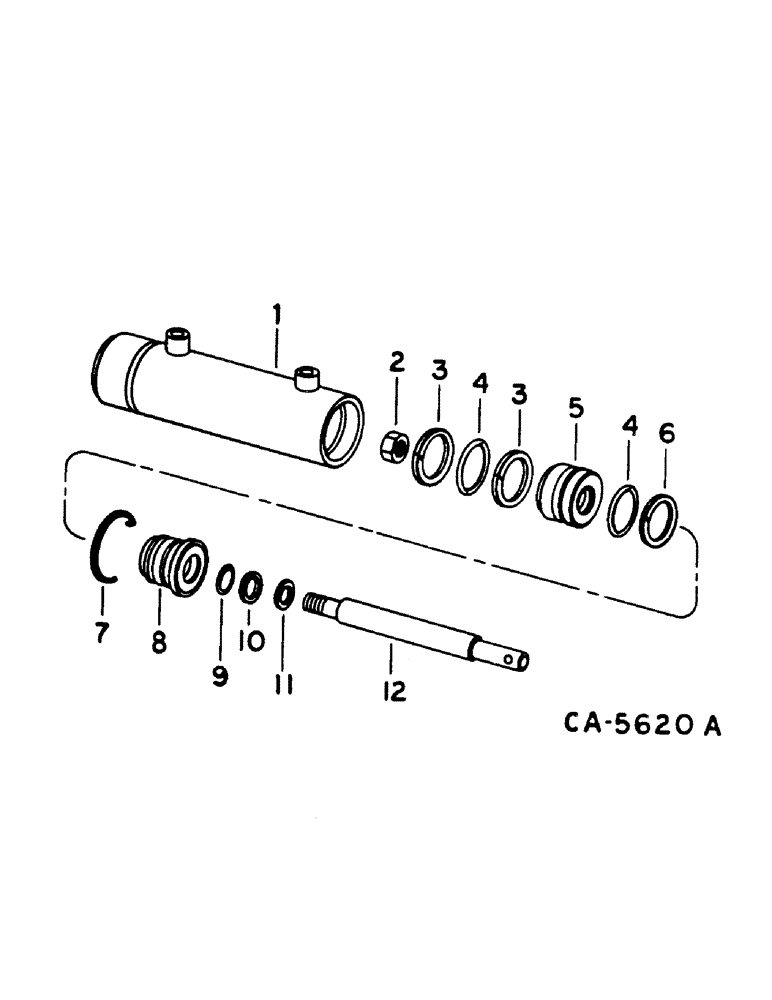 Схема запчастей Case IH 1460 - (10-069) - FEEDER AND SEPARATOR CLUTCH CYLINDER (07) - HYDRAULICS