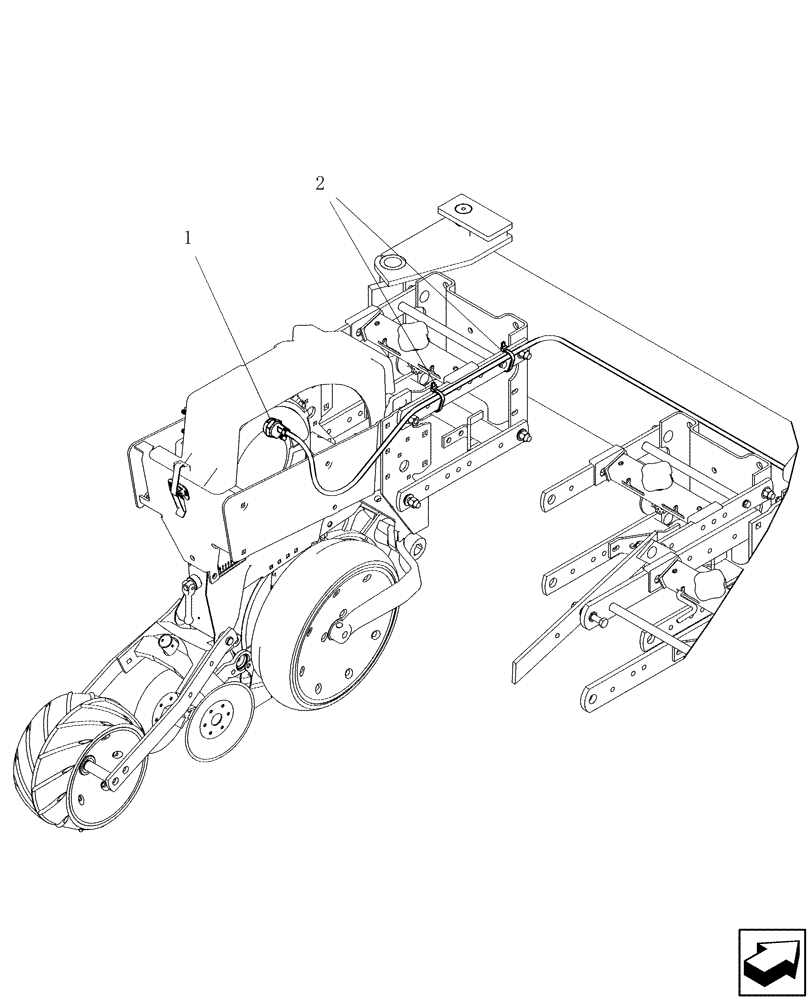 Схема запчастей Case IH 1200PT - (L.10.E[09]) - VACUUM SENSORS 12/23 ROW, 16/31 ROW & 24 ROW L - Field Processing