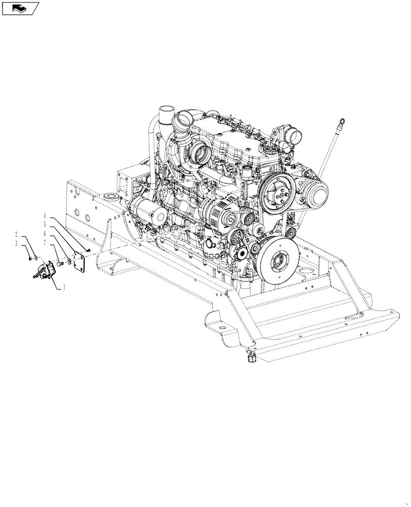 Схема запчастей Case IH 3330 - (55.201.01) - INTERMEDATE START RELAY, GROUP (55) - ELECTRICAL SYSTEMS