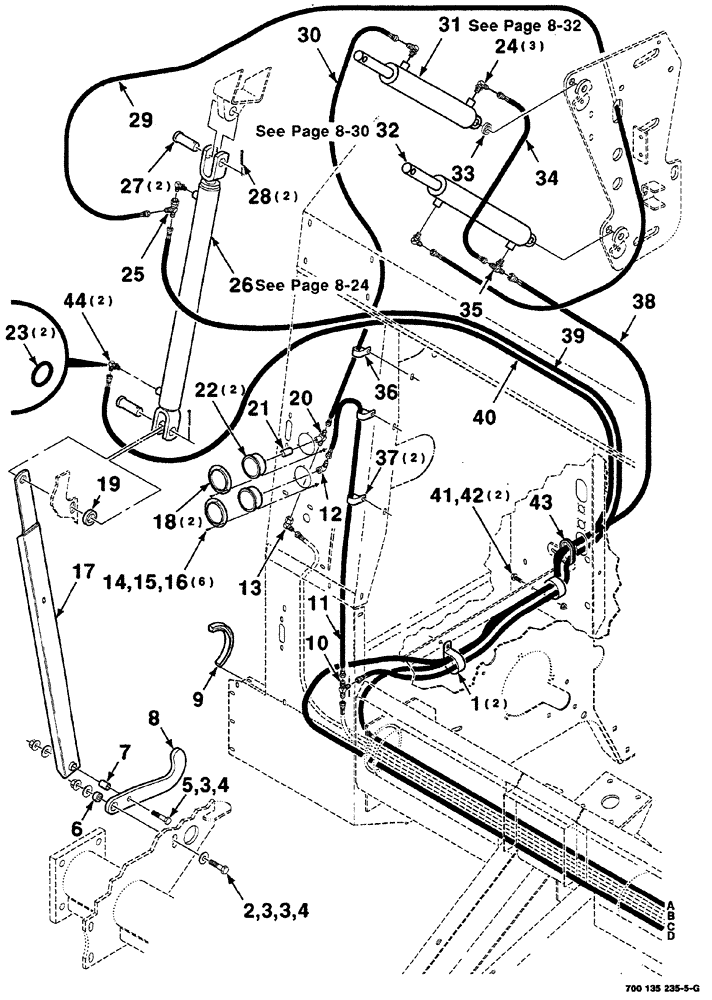 Схема запчастей Case IH RS561 - (08-014) - HYDRAULIC CONTROL ASSEMBLY-RIGHT (WITH MESH WRAP) (S.N. CFH0156001 THRU CFH0156399) (07) - HYDRAULICS