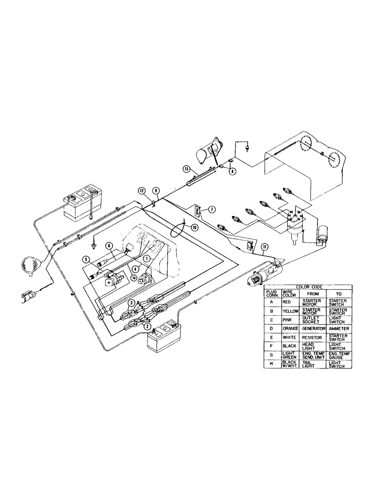 Схема запчастей Case IH 930 - (4-16[1]) - WIRING DIAGRAM FOR SPARK IGNITION SERIAL NUMBER 8172001 AND AFTER (04) - ELECTRICAL SYSTEMS