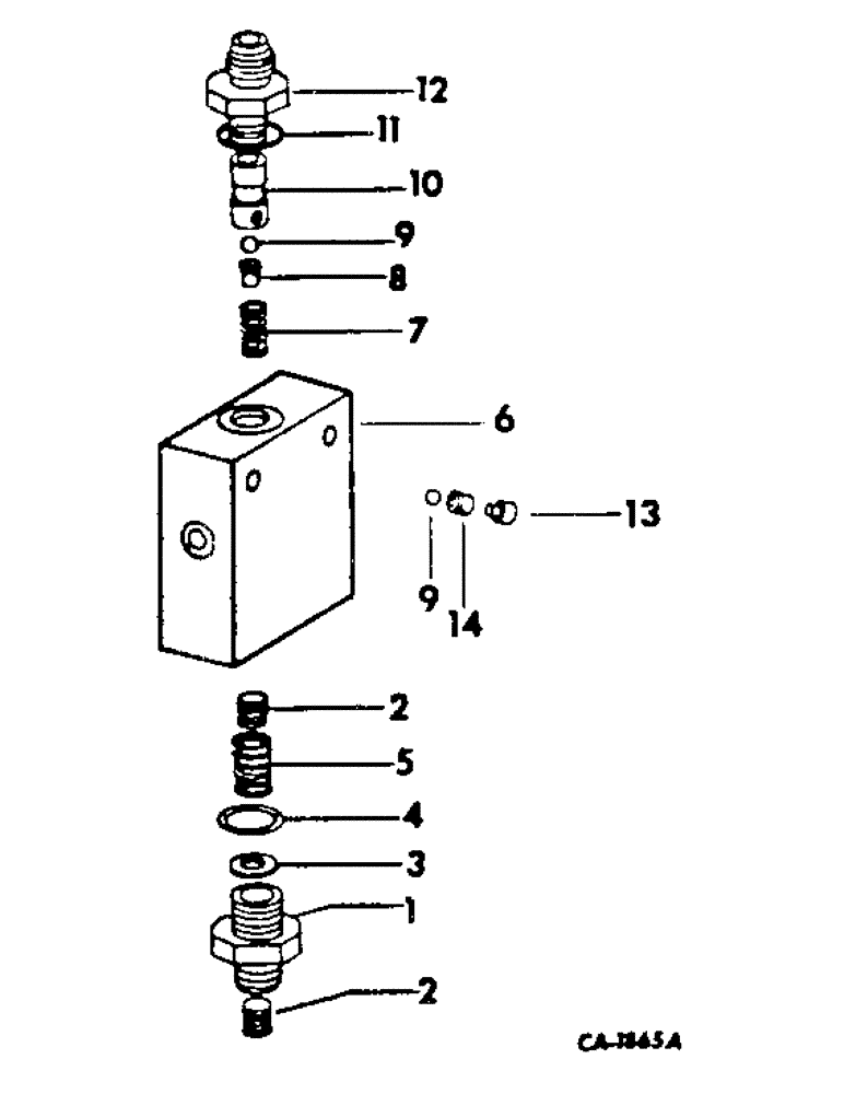 Схема запчастей Case IH HYDRO 186 - (07-34) - DRIVE TRAIN, PRESSURE REDUCING VALVE, TRACTOR WITH DIFFERENTIAL LOCK (04) - Drive Train