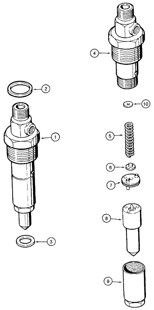 Схема запчастей Case IH SPX3310 - (03-028) - FUEL INJECTION NOZZLE (01) - ENGINE