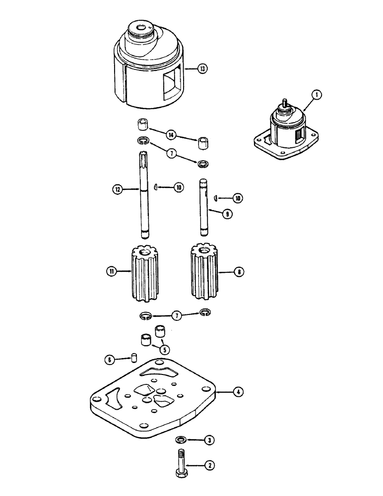 Схема запчастей Case IH 2390 - (8-268) - CHARGING PUMP (08) - HYDRAULICS