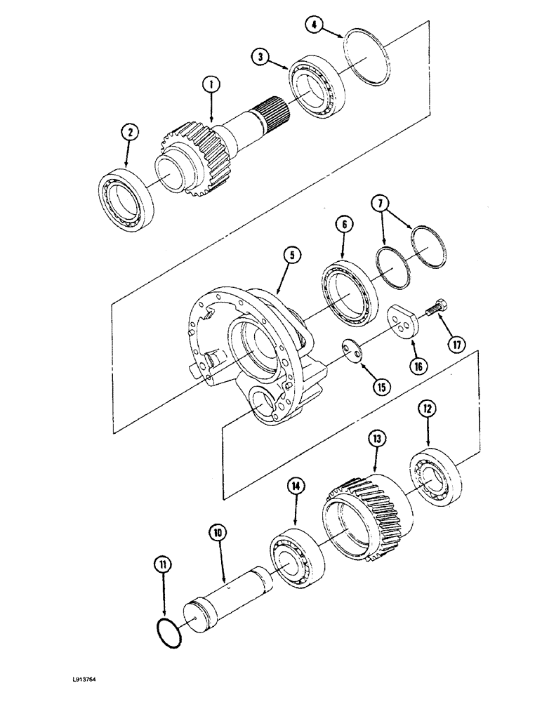 Схема запчастей Case IH 9270 - (6-046) - SYNCHROMESH TRANSMISSION ASSEMBLY CLUTCH DRIVE ASSEMBLY (06) - POWER TRAIN