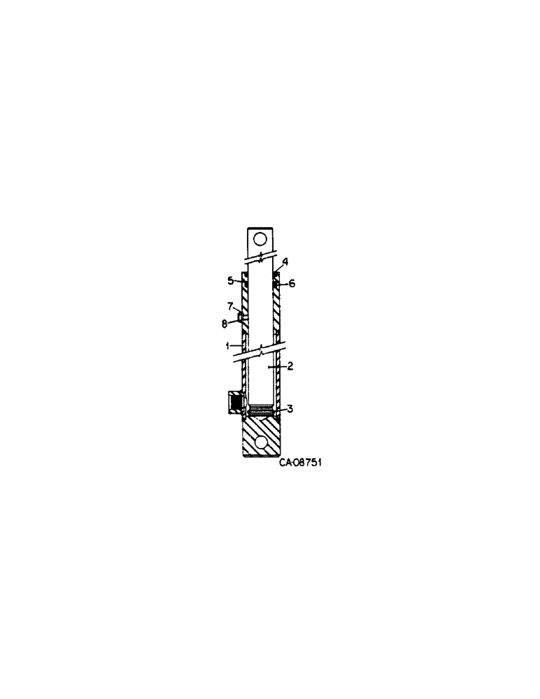 Схема запчастей Case IH DRAPER - (B-47) - DRAPER HEADER, SLAVE REEL LIFT CYLINDER, 1.0 X 9.38 RAM TYPE (07) - HYDRAULICS