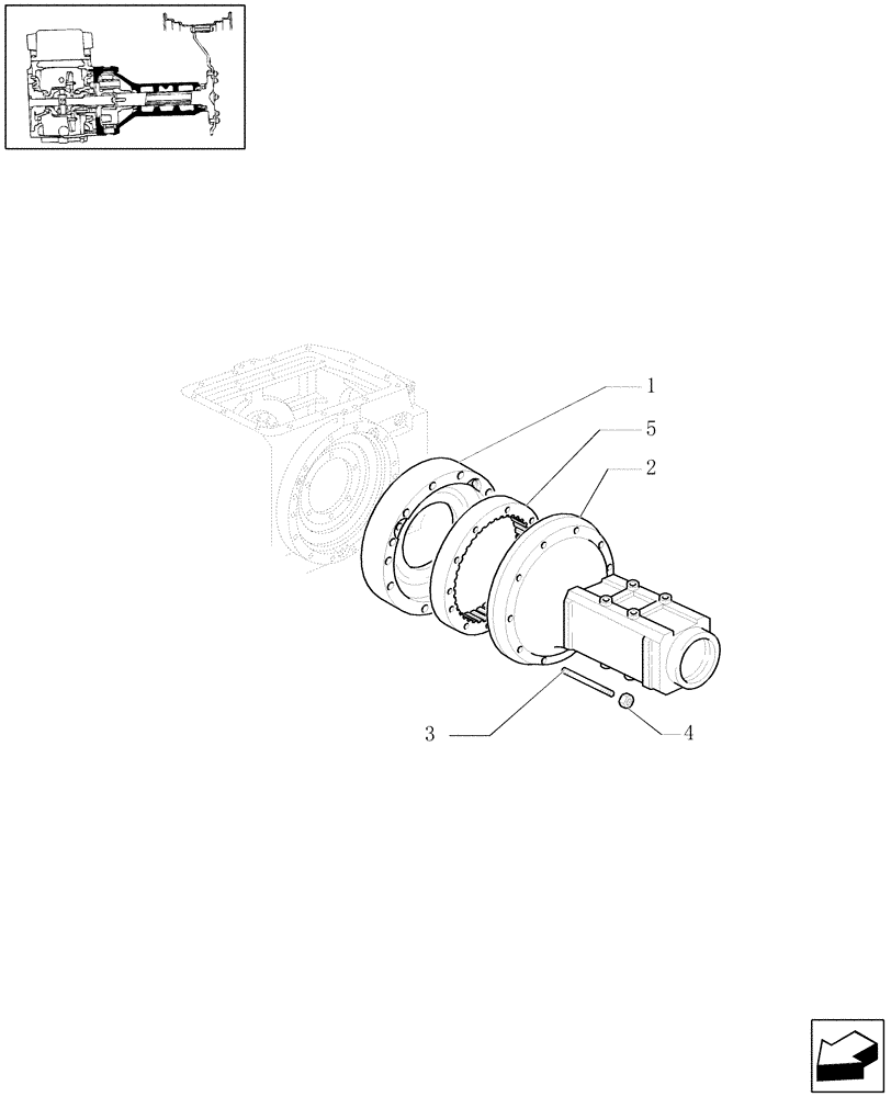 Схема запчастей Case IH MXU110 - (1.48.0[01]) - SIDE REDUCTION UNIT (FINAL DRIVE) HOUSING AND COVERS (05) - REAR AXLE