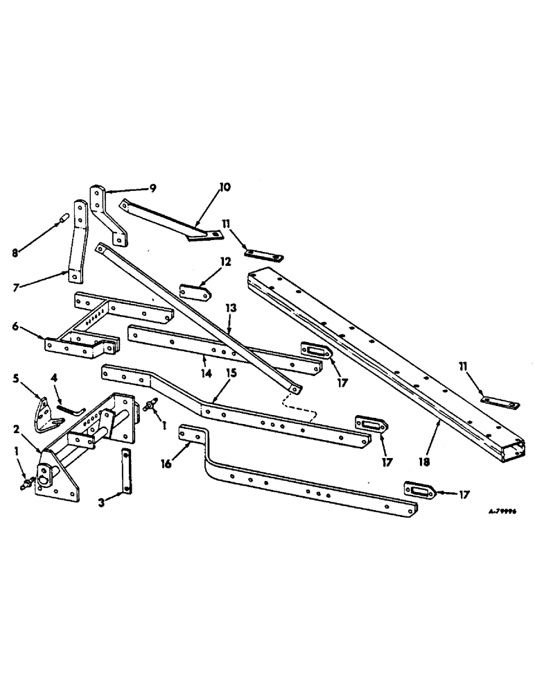 Схема запчастей Case IH 541 - (AA-04) - MAIN FRAME AND CONNECTIONS, HIGH CLEARANCE 