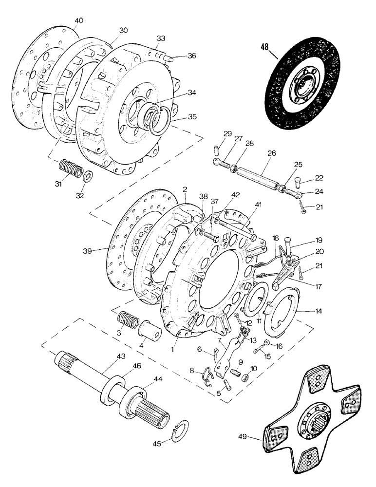 Схема запчастей Case IH 1290 - (C-02) - INDEPENDENT CLUTCH ASSEMBLY (03.1) - CLUTCH