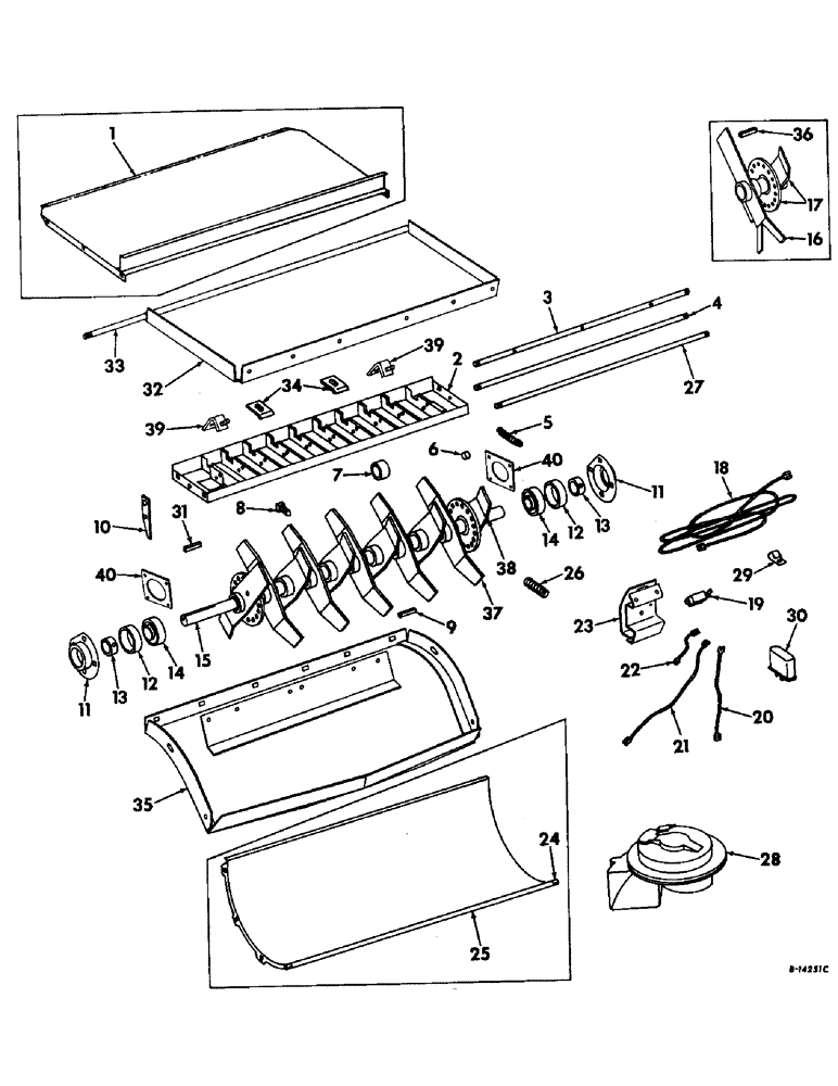 Схема запчастей Case IH 403 - (320) - STRAW CHOPPER, CUTTING PARTS (73) - RESIDUE HANDLING