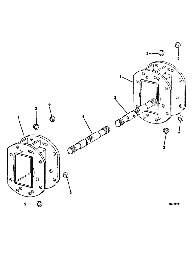 Схема запчастей Case IH 915 - (07-08) - DRIVE TRAIN, MAIN WHEEL AXLE EXTENSION, 120 INCH THREAD Drive Train