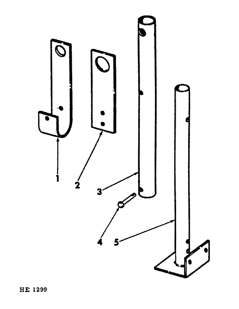 Схема запчастей Case IH 1501 - (A-31) - PARKING STAND ATTACHMENT 