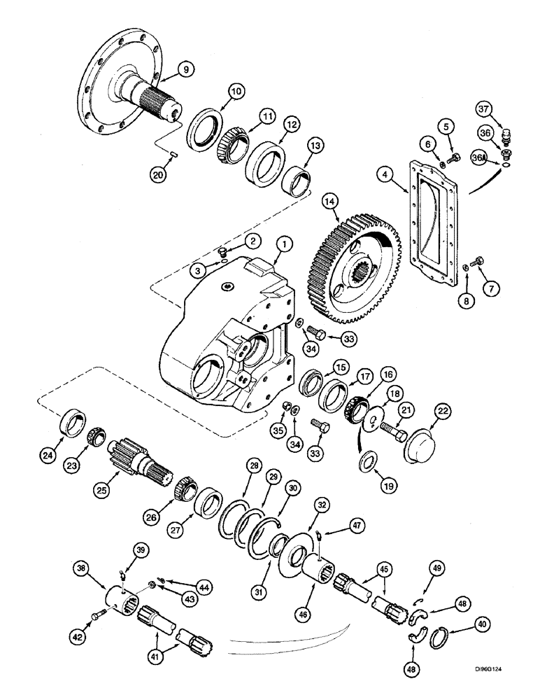 Схема запчастей Case IH 2166 - (6-62) - FINAL DRIVE ASSEMBLY, STANDARD (03) - POWER TRAIN