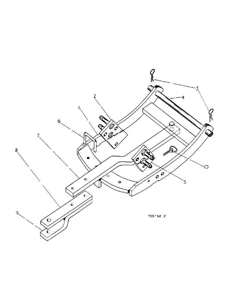 Схема запчастей Case IH 276 - (6-06) - DRAWBAR ATTACHMENT (09) - CHASSIS