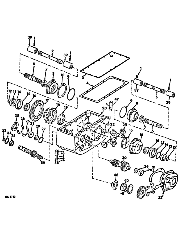 Схема запчастей Case IH 815 - (07-06) - DRIVE TRAIN, TRANSMISSION Drive Train