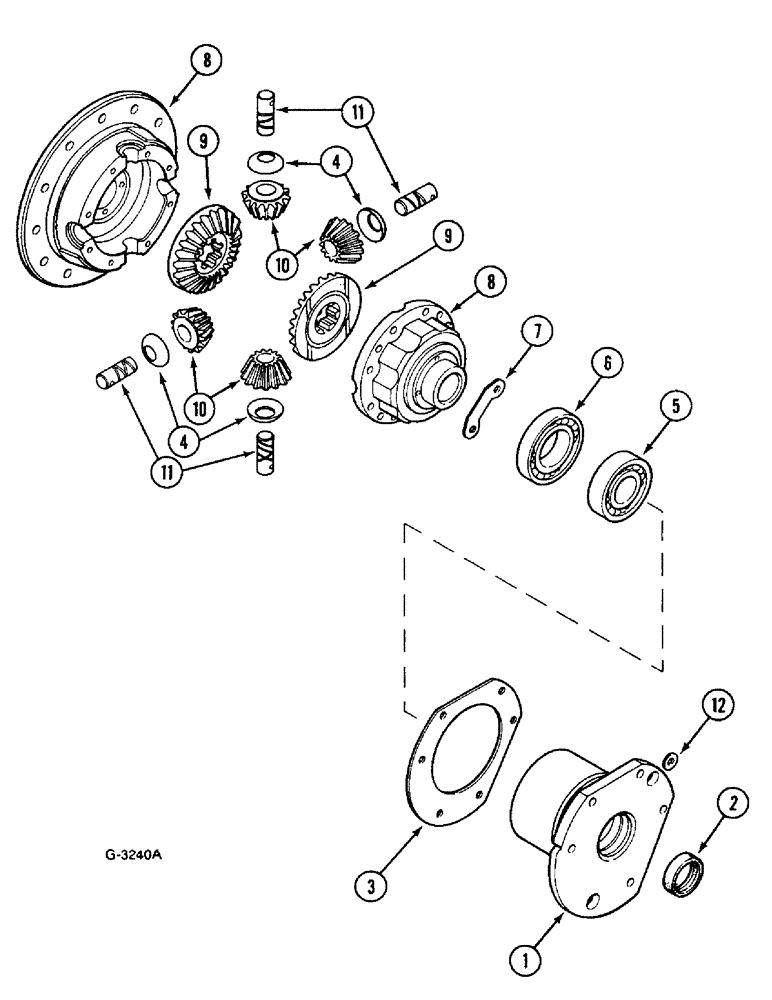 Схема запчастей Case IH 533 - (6-366) - DIFFERENTIAL (06) - POWER TRAIN