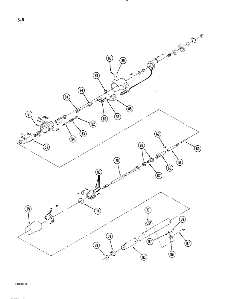 Схема запчастей Case IH STEIGER - (5-06) - STEERING COLUMN ASSEMBLY (05) - STEERING