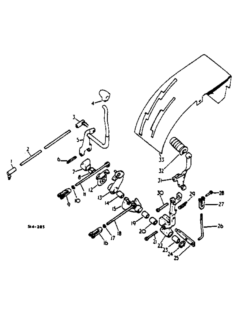 Схема запчастей Case IH 2500 - (07-069) - TRANSMISSION CONTROLS, SYNCHROMESH DRIVE (04) - Drive Train